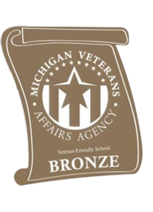 Michigan Veterans Affairs - GOLD Veteran-Friendly School logo